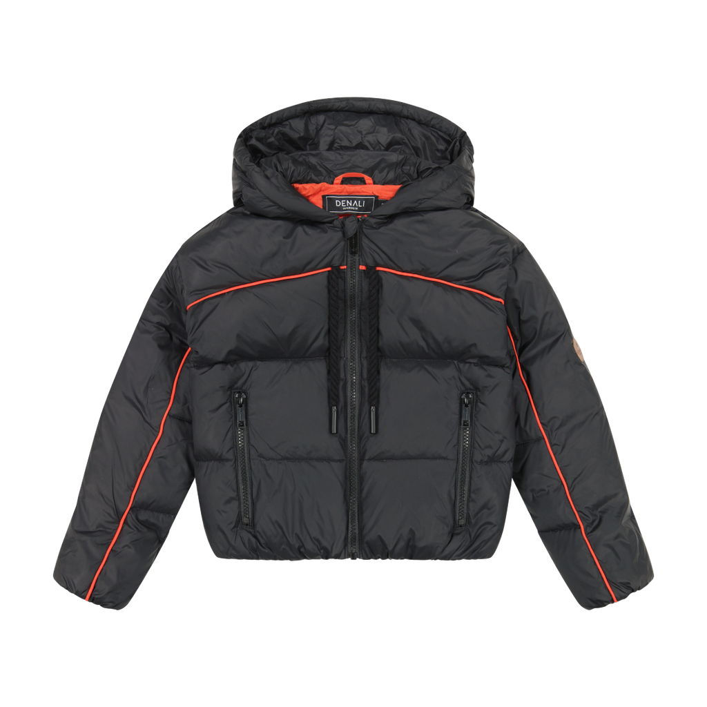 Denali Outerwear Piped Black/Red Bomber