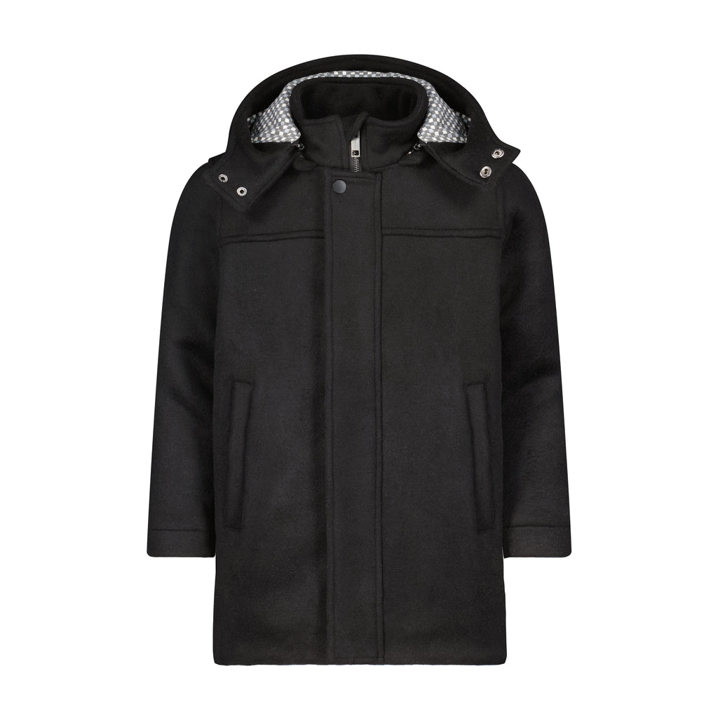 Denali Outerwear Boy's Wool Hooded Black Shabbos Coat