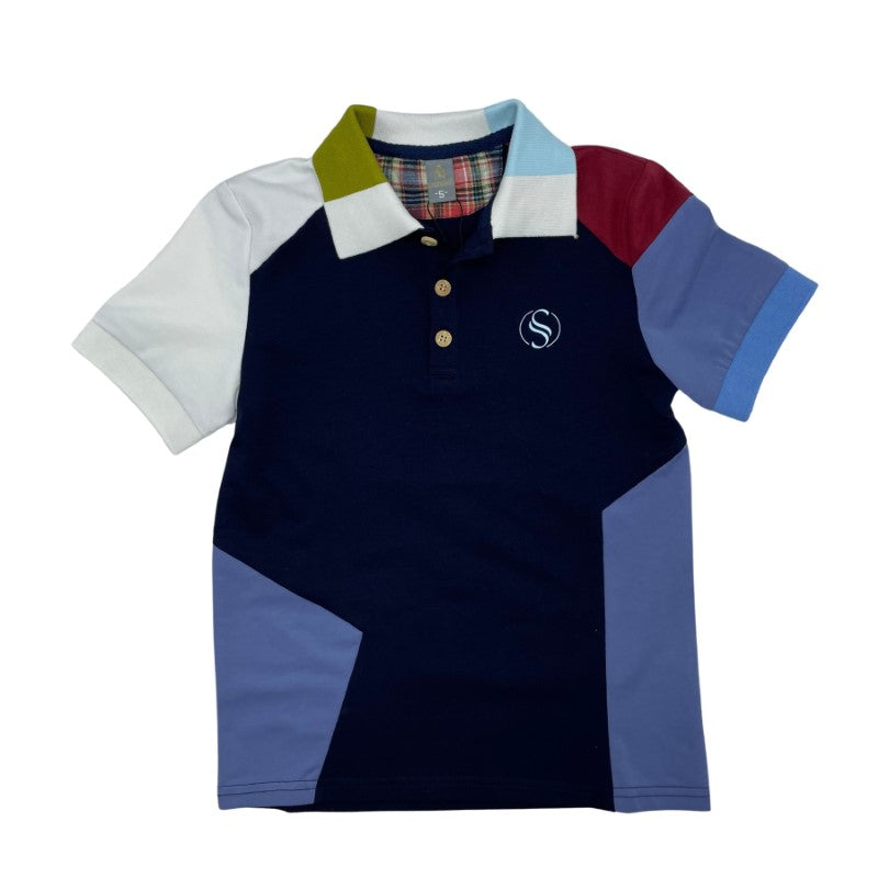 Siccinino Short Sleeve Navy Corners Polo