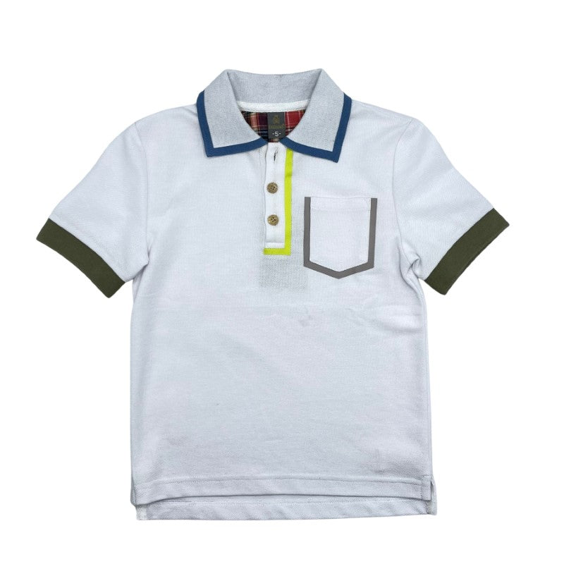 Siccinino Short Sleeve White Outline Polo