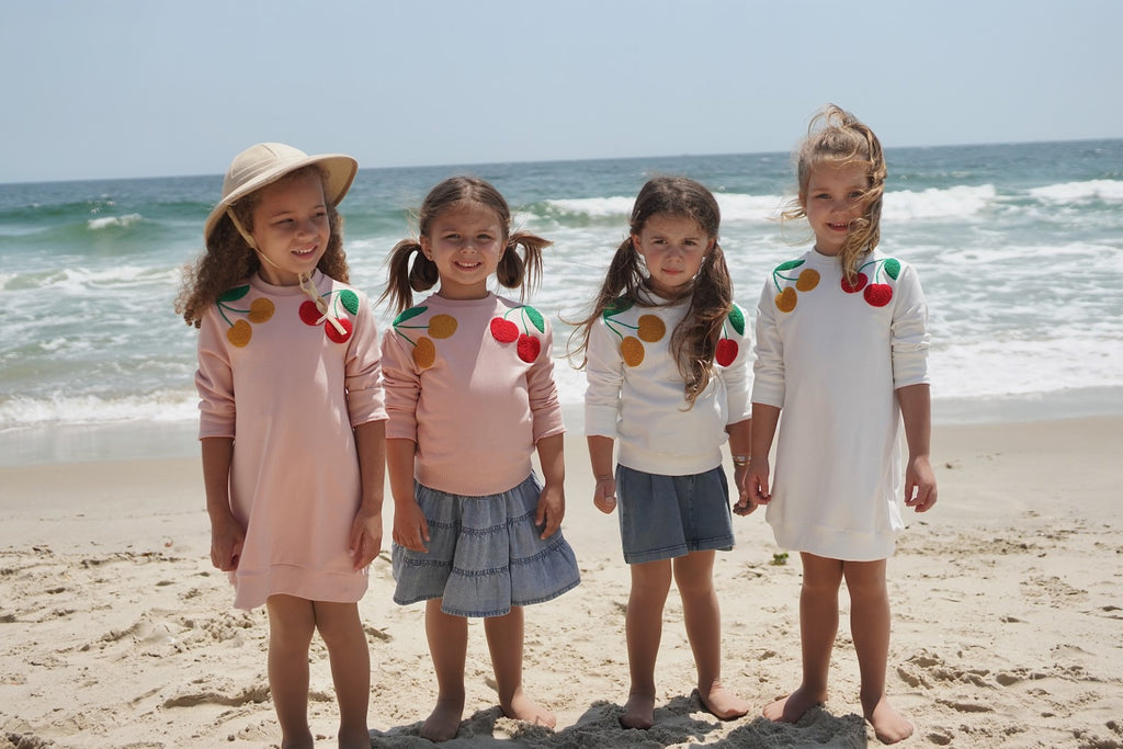 Siccinino Double Cherry White Sweatshirt