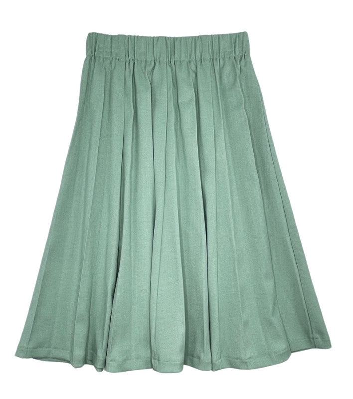 Sciacca Sunburst Pleat Mint Skirt