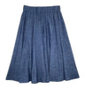 Sciacca Sunburst Pleat Blue Denim Skirt
