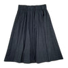 Sciacca Sunburst Pleat Black Chambray Skirt
