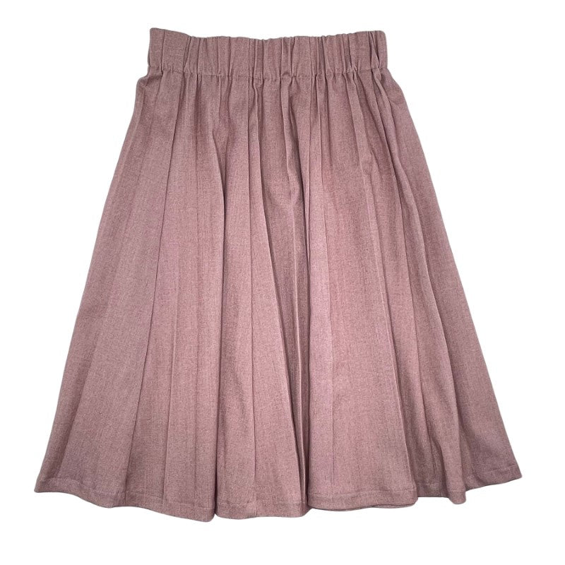 Sciacca Sunburst Pleat Mauve Skirt