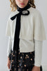 Petite Amalie Shawl Cream/Black Cardigan