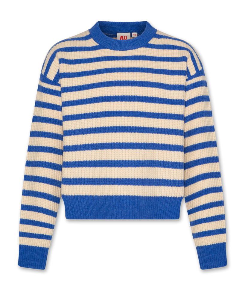 AO76 Carla C-neck Flash Blue Sweater