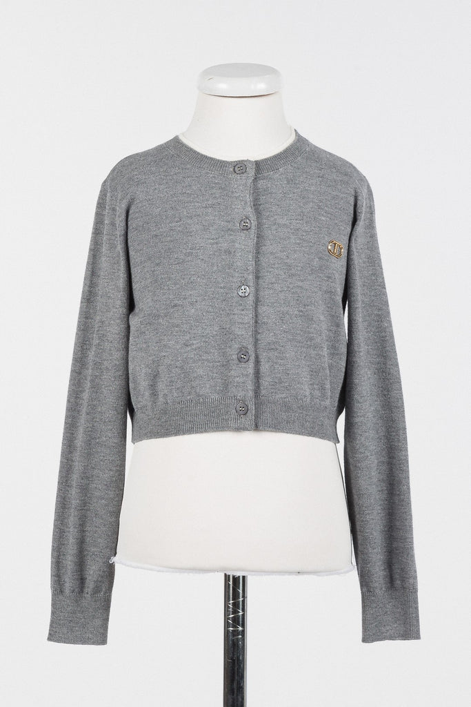 Twinset Knit Medium Grey Cardigan