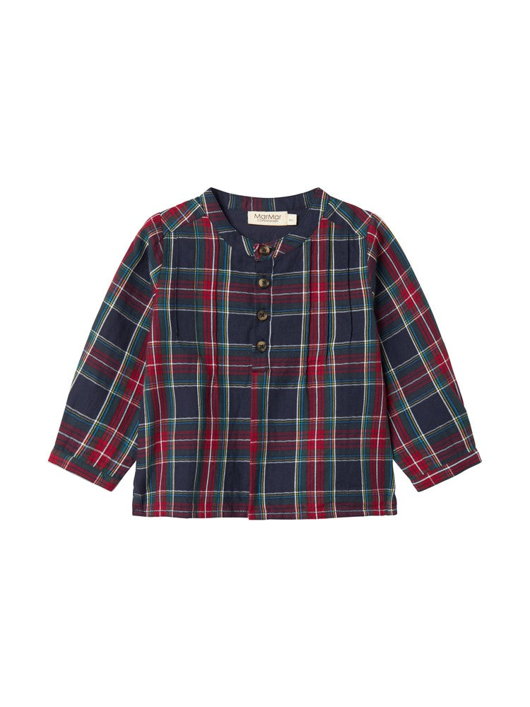 Marmar Totoro Pilot Navy Check Shirt