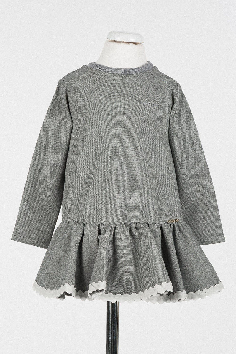 childrens grey dress TwinsetMilano Knit Light Melange Color:Fuchsia Bouquet from casual playdates and Mermaid tulle dress What to Wear to