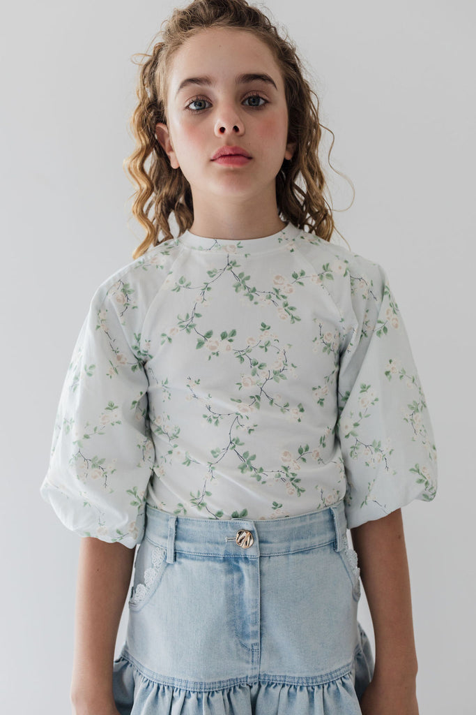 Steph by Petit Amalie Cream Bud T-Shirt
