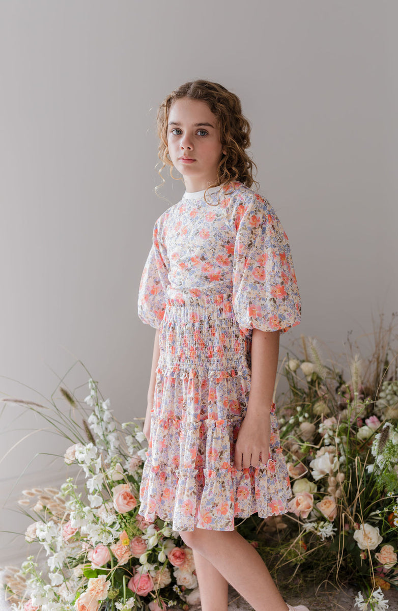 Steph by Petit Amalie Voile Flutter Floral Print Set main image 0