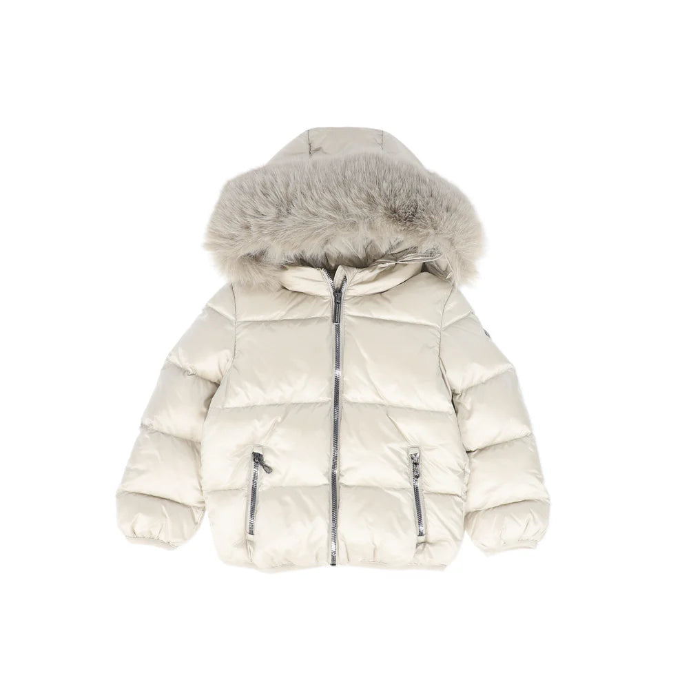 Colmar Baby Beige Jacket with Synthetic Detacheable Edge Hood