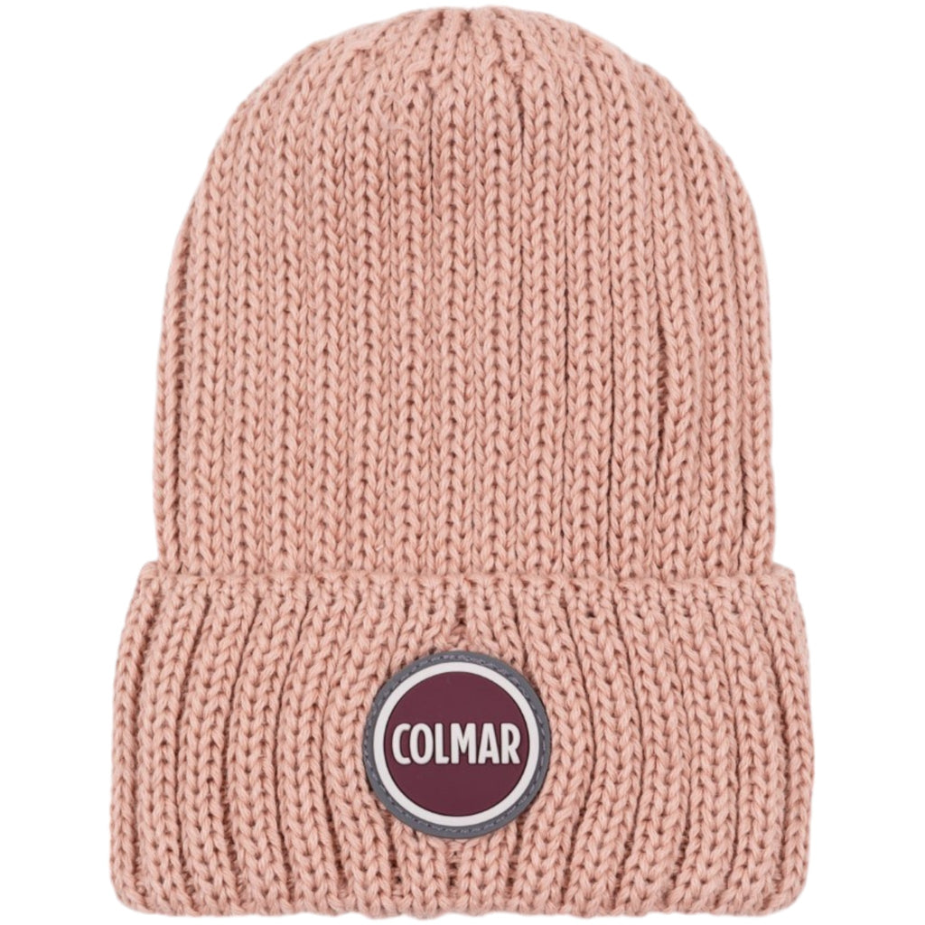 Colmar Stocking Stitch Mix Wool Vintage Rose Junior Hat