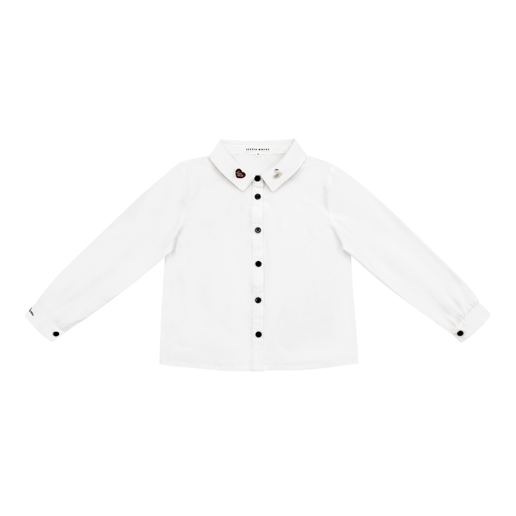 Little Parni Girls White Shirt K554