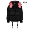 Raygo Corduroy Black/ Hot Pink Coat