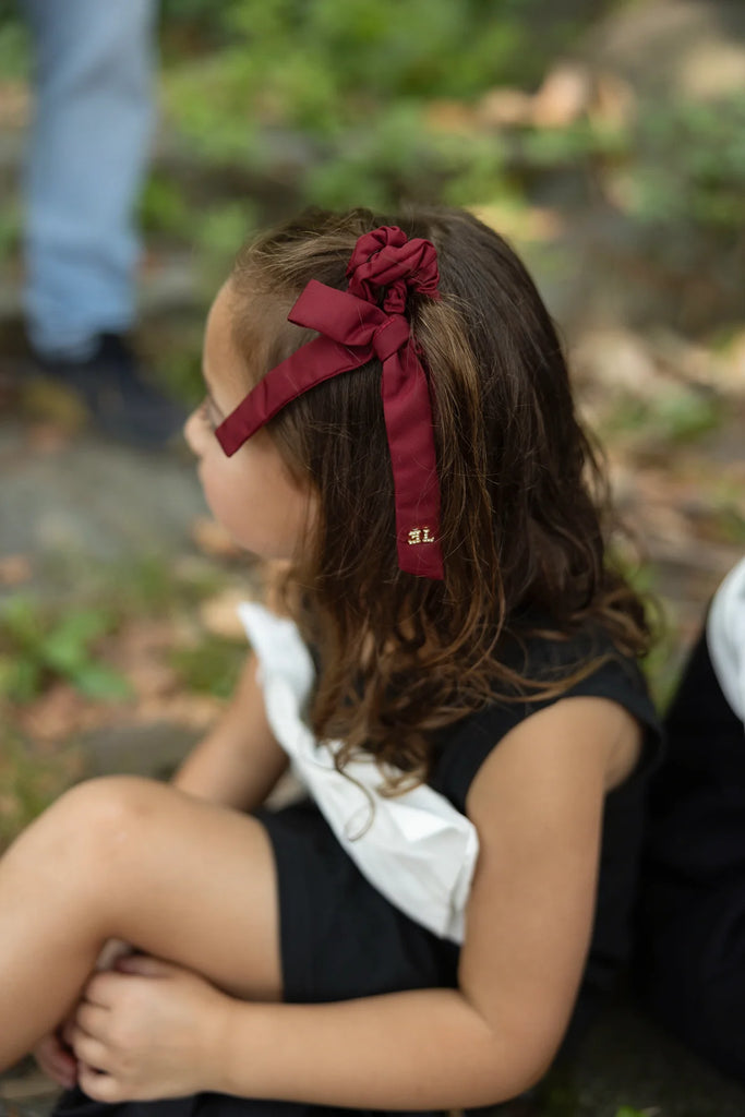 Limited Edition Taffeta Burgundy Hair Tie *FINAL SALE*