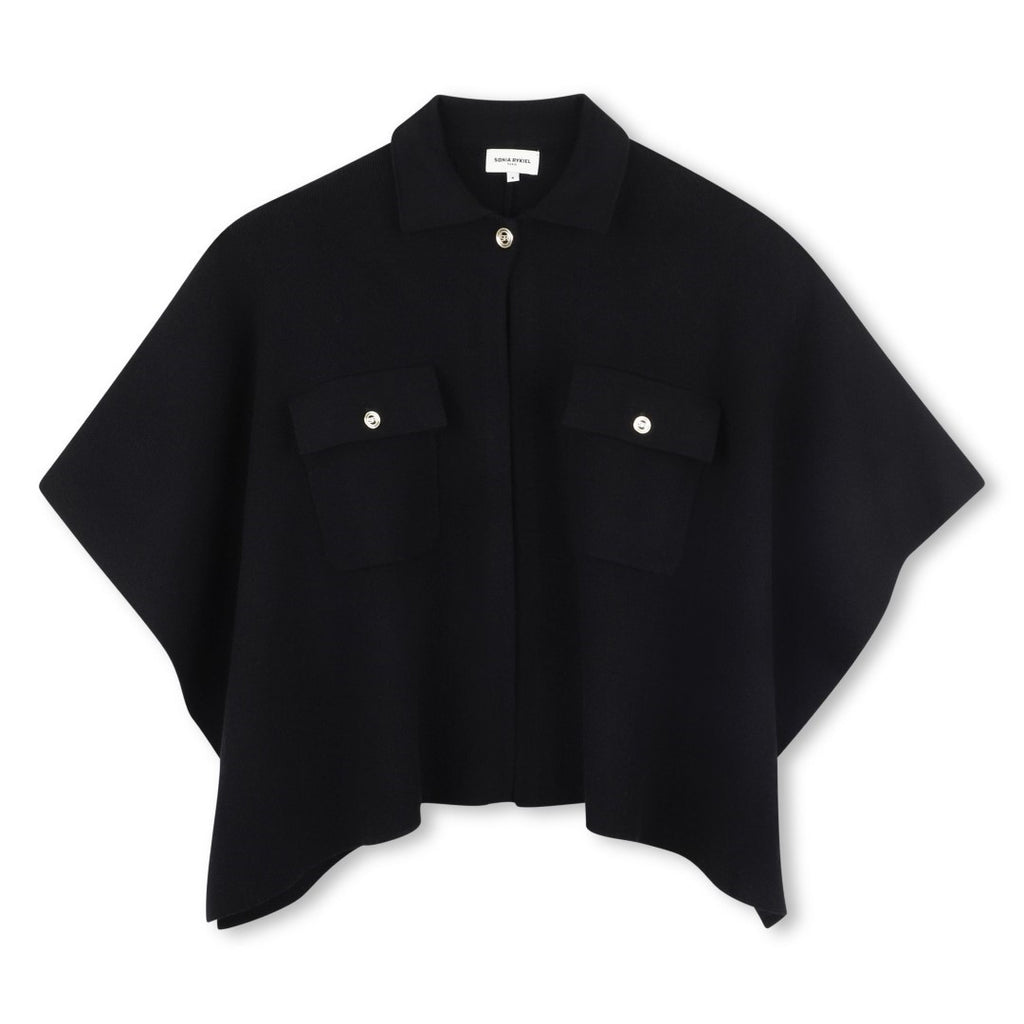 Sonia Rykiel Enfant Knit Black Cape
