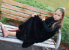Ann of Nan Velour Maxi Black Robe