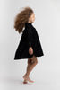 Birnham on the Sea Swing Black Dress with Exposed Back Zipper