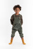 Birnham on the Sea Baby Moss Green Overalls
