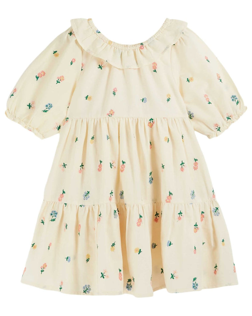 Emile et Ida Brodee Robe All Over Banane Dress