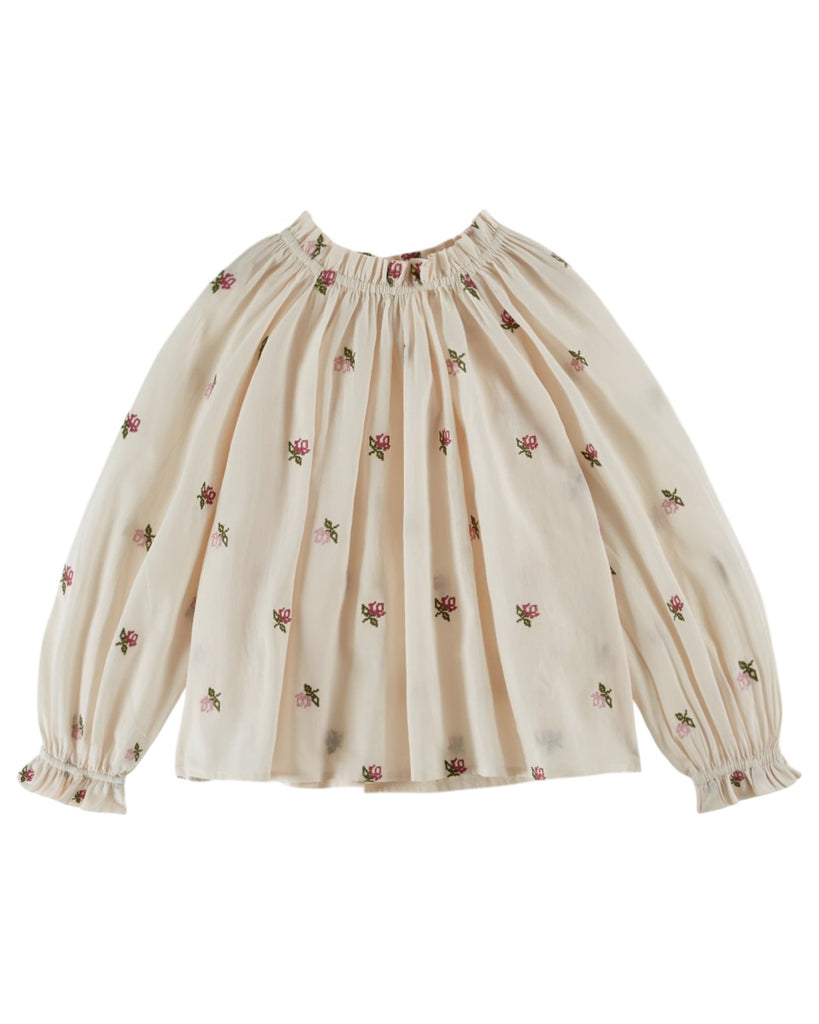 Emile et Ida Brodee Crème Blouse