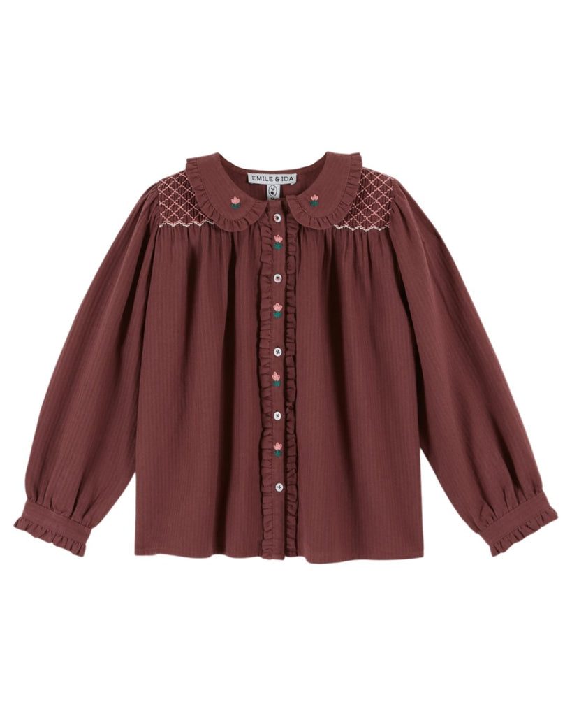 Emile et Ida Smockee Violine Blouse