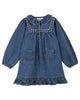 Emile et Ida Robe Brodee Denim Dress