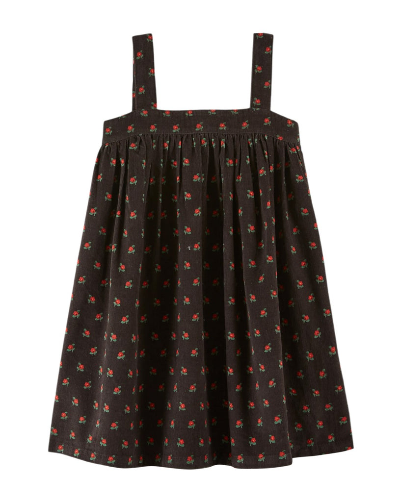 Emile et Ida Robe Ample Bretelles Poppy Noir Dress