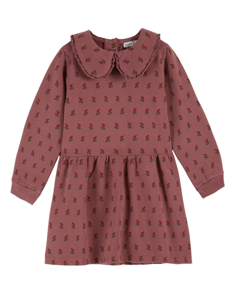 Emile et Ida Robe Molleton Poppy Violine Dress