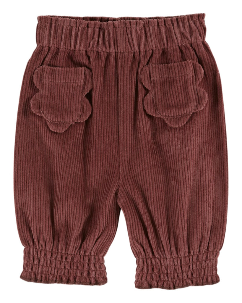 Emile et Ida Pantalon Poches Fleurs Violine Trousers