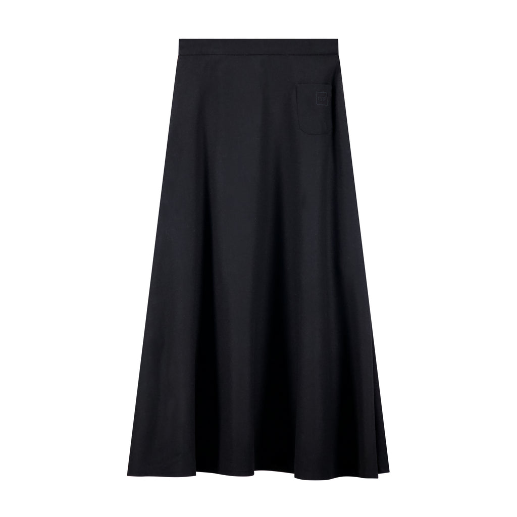 NdotM Wool Black Circle Skirt