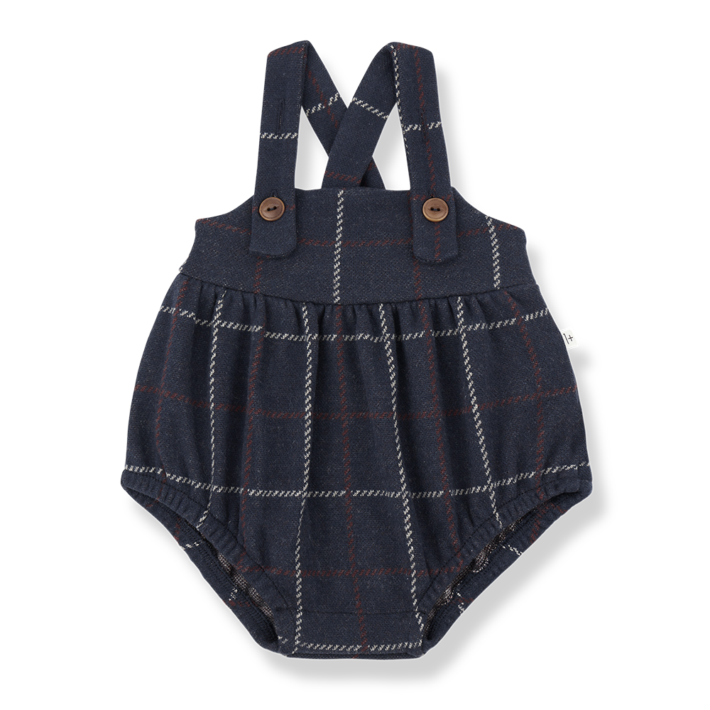 One More In The Family Dark Blue Romper