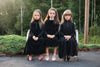 Ann of Nan Velour Maxi Black Robe