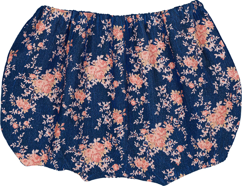 Louis Louise London Corduroy Bouquet Navy Bloomer