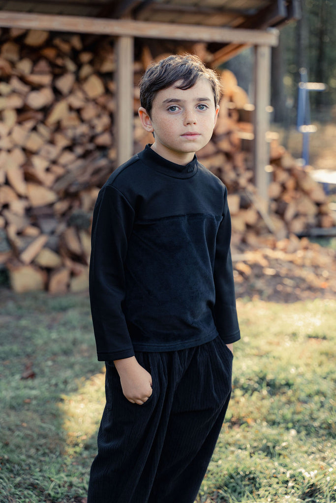 Mini Nod Boy Black Sweater