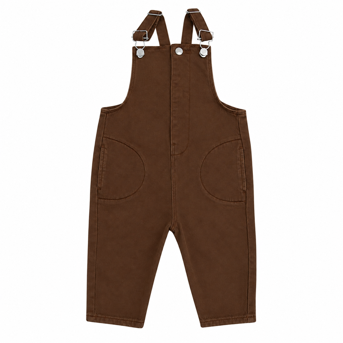 Little Parni Brown Denim Overalls K704 | Macaroni Kids