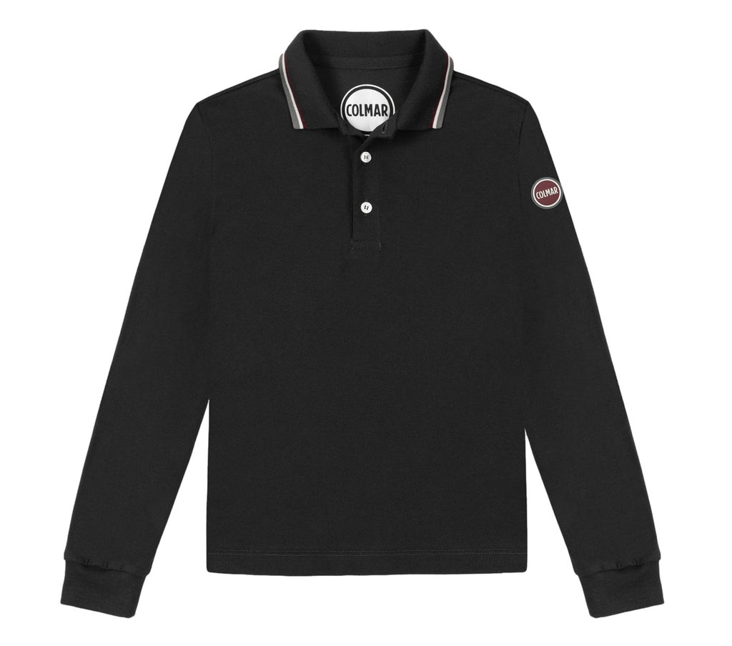 Colmar Long Sleeves Piquet Black Polo