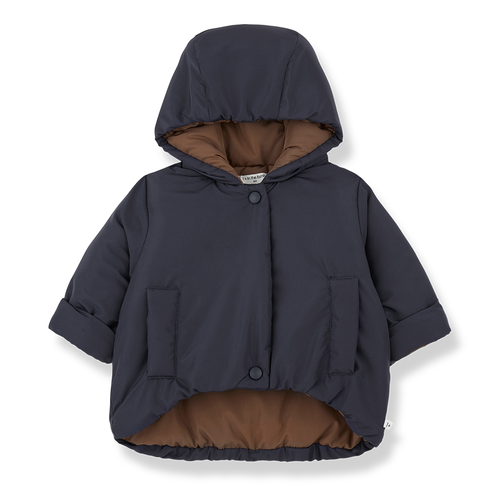 One More In The Family Padded Dark Blue Coat