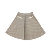 Coco Blanc Front Pleat Houndstooth Skirt