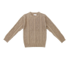 Coco Blanc Diamond Crew Mocha Sweater