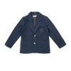 Coco Blanc Boys Embroidered Navy Blazer