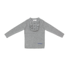 Coco Blanc Ruffle Bib Grey Sweater