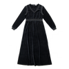 Coco Blanc Velour Black Maxi