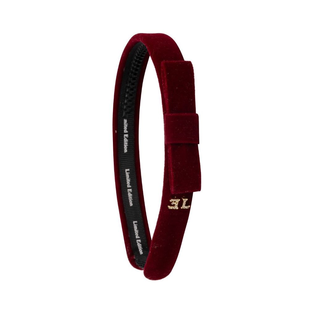 Limited Edition Classic Velvet Bow Cherry Headband *FINAL SALE*