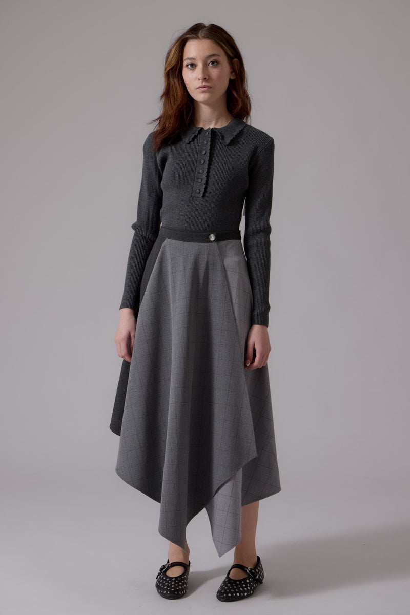 grey skirt dress Soir Claudia Wrap Midi EGGPLANT PURPLE MAXI DRESS