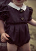 Coco Blanc Taffeta Black Romper