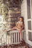 Coco Blanc Lace Collar Camel Dress