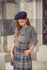 Coco Blanc Pleated  Plaid Skirt